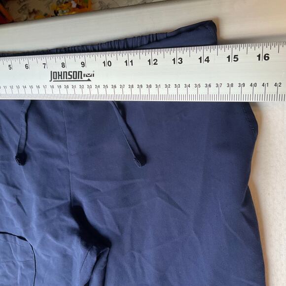 Jockey Women Scrub Pants size S (P) Full Length Straight Leg Elastic Waist Blue - Picture 2 of 12
